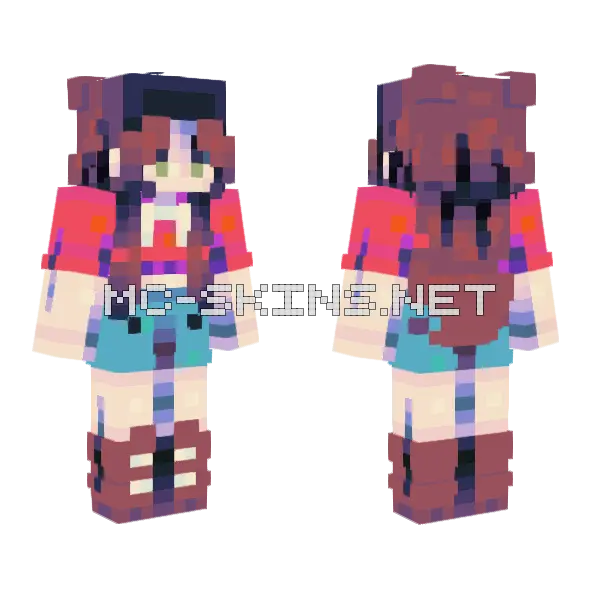 How To Steal A Heart SF 04 Minecraft skin, front and back