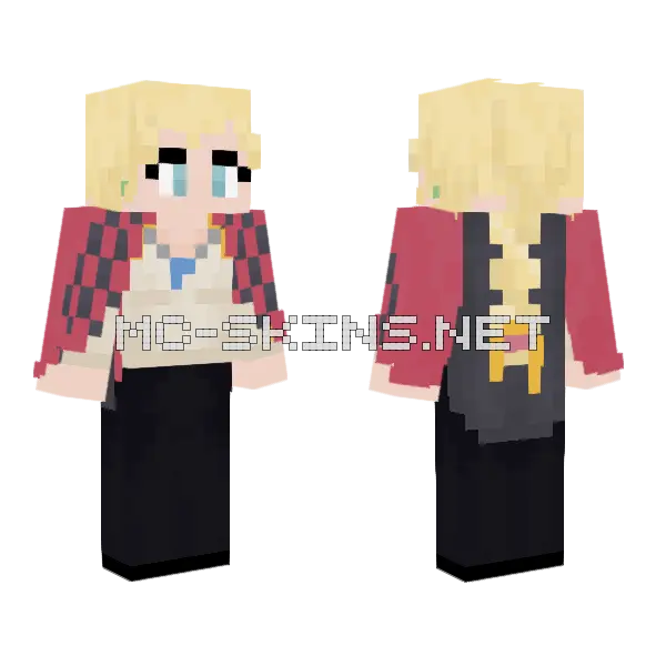 Howl Genderbent Minecraft skin, front and back
