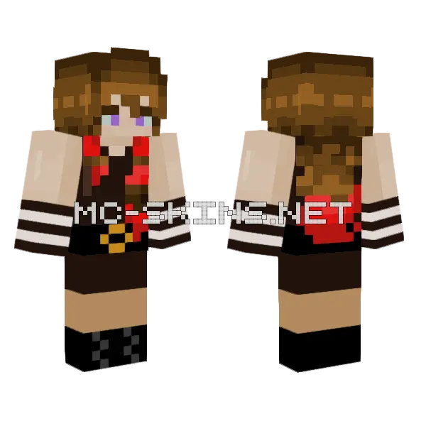 Hs Kaiya Minecraft skin, front and back