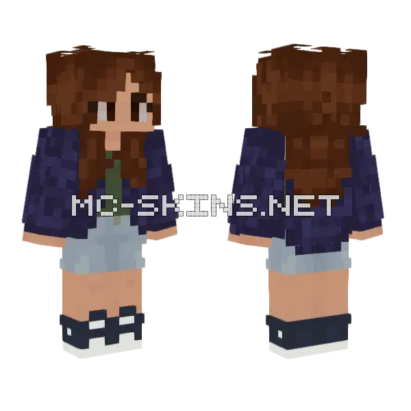 Hskdjsknd Girl Minecraft skin, front and back