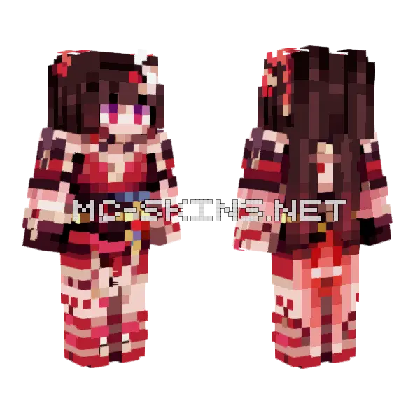 Hsr Sparkle Minecraft skin, front and back