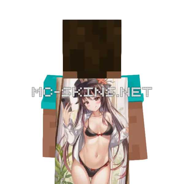 Hu Tao Bikini cape, outside and lining