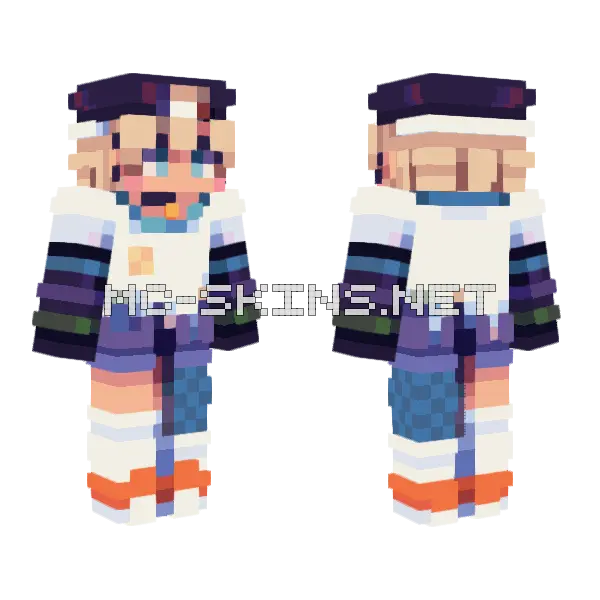 Hue SF 2 Minecraft skin, front and back