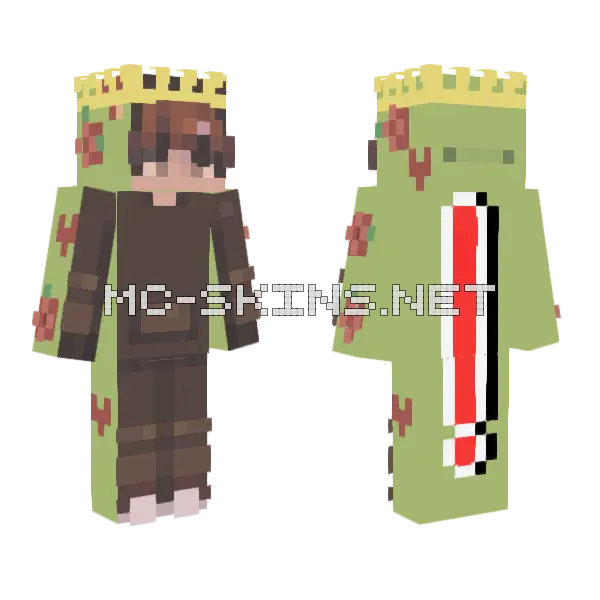 Huge News Cowboy Minecraft skin, front and back
