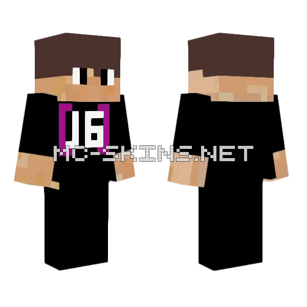 Human Jugumos17 Minecraft skin, front and back
