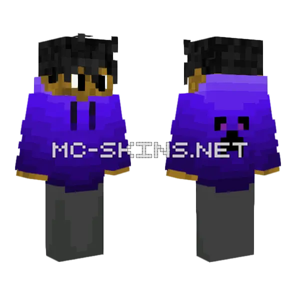 Human Or Something Minecraft skin, front and back