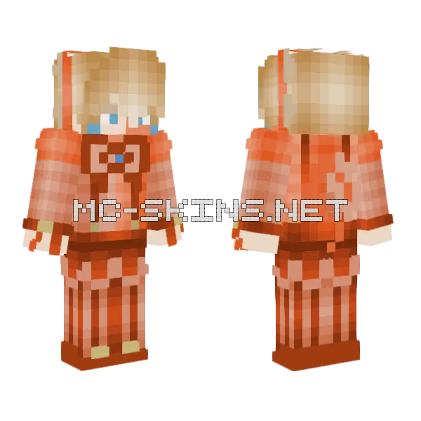 Human Sundrop Minecraft skin, front and back
