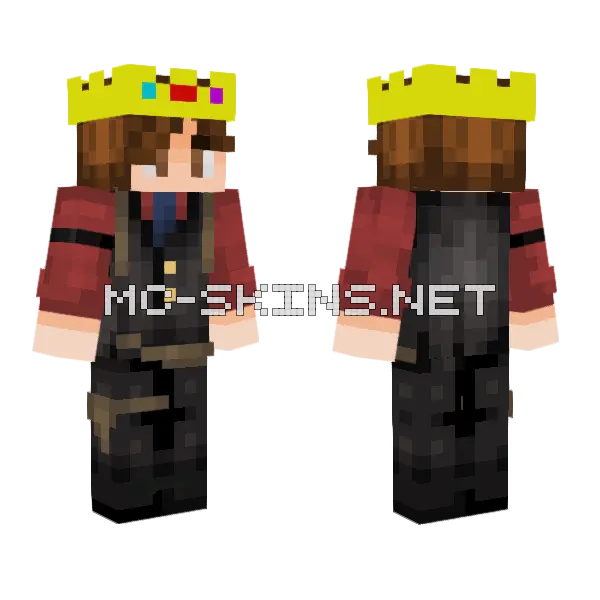 Humant1s Minecraft skin, front and back