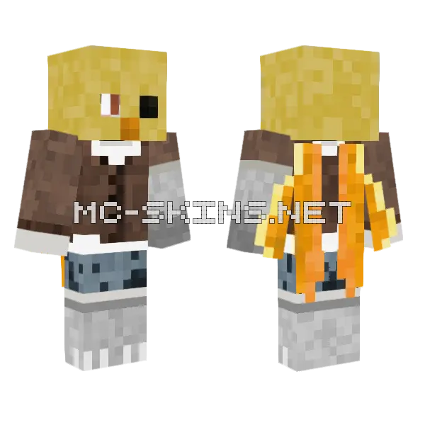 Hunter 1 Minecraft skin, front and back