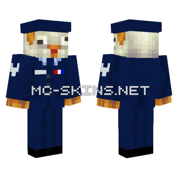 Hunter Air Force Uniform, front and back