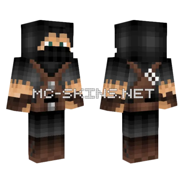 Hunter Minecraft skin, front and back