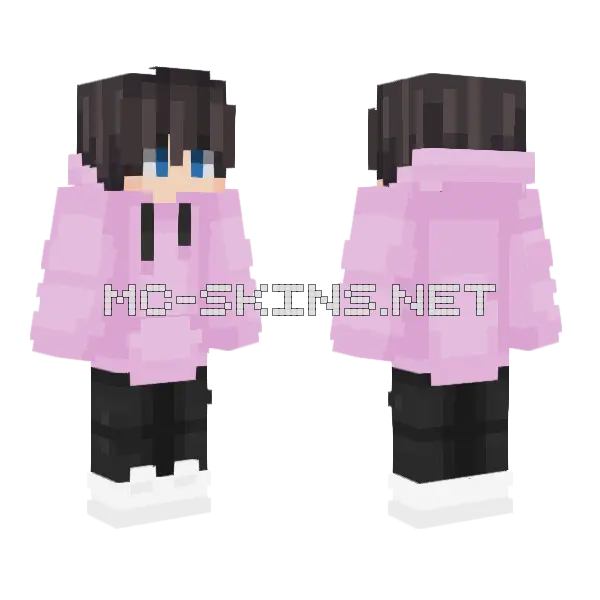 Huohuoi Cat Girl Minecraft skin, front and back