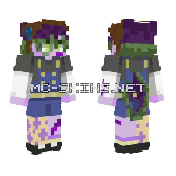 Hurt Planet Minecraft skin, front and back