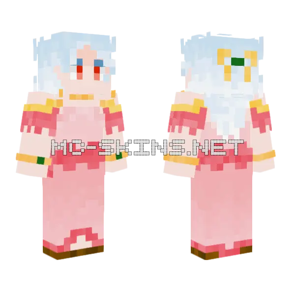 Husband In A Dress Minecraft skin, front and back