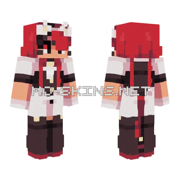 Huskettes Minecraft skin, front and back