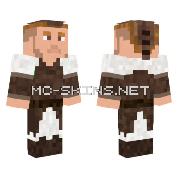 Hvitserk Skin Minecraft skin, front and back