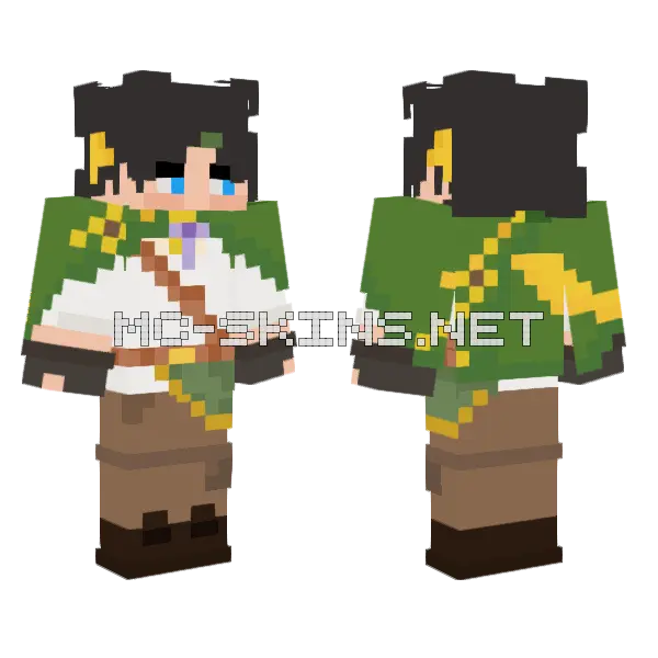 Hvjn Boy Minecraft skin, front and back