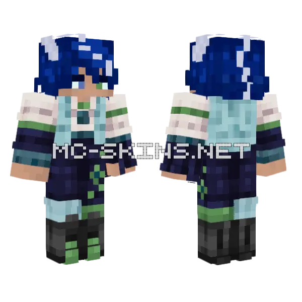 Hydrus Melinated Minecraft skin, front and back
