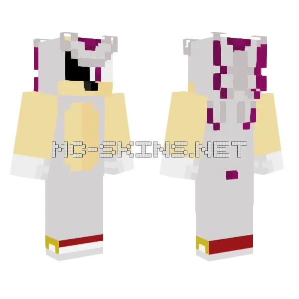 Hyper Hyper Minecraft skin, front and back