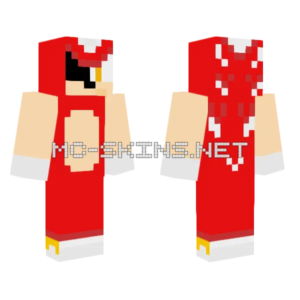 Hyper The Hedgehog My Version Minecraft skin, front and back