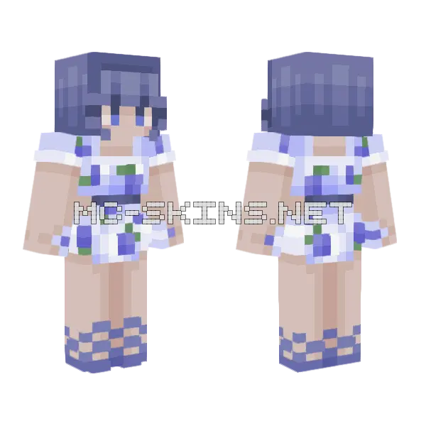 I 3blueberries Minecraft skin, front and back