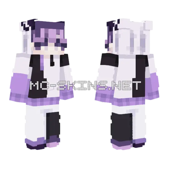 I Am A Mess Minecraft skin, front and back