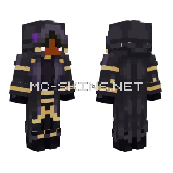 I Am AtOomic Minecraft skin, front and back