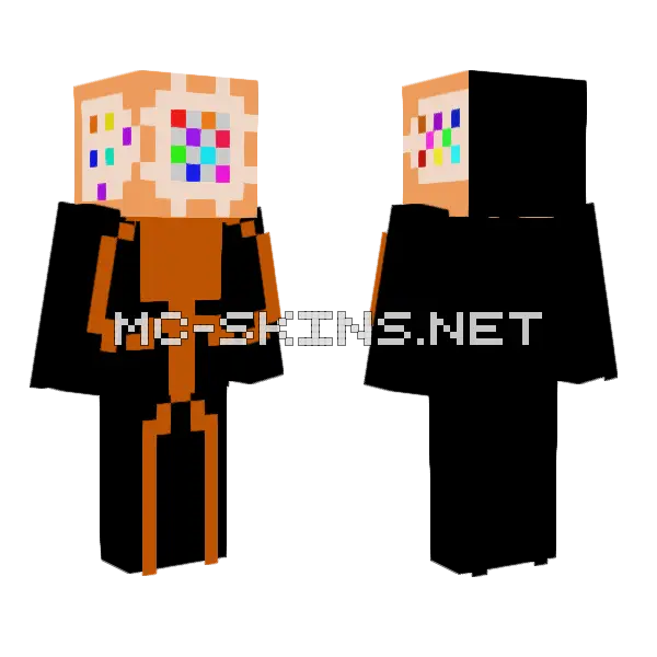 I Am Confused Minecraft skin, front and back