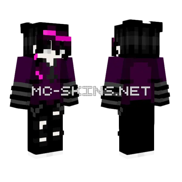 I Am Not A Vampire Minecraft skin, front and back