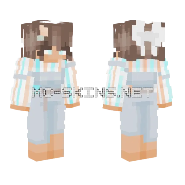 I Can Give Myself Flowers Minecraft skin, front and back