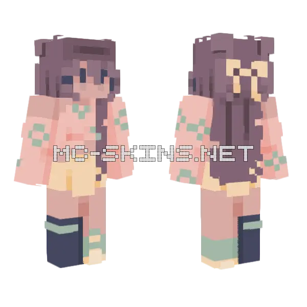 I Cant Seem To Focus Pce Minecraft skin, front and back