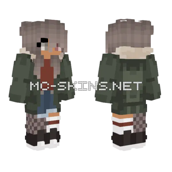 I D Be Honored Minecraft skin, front and back