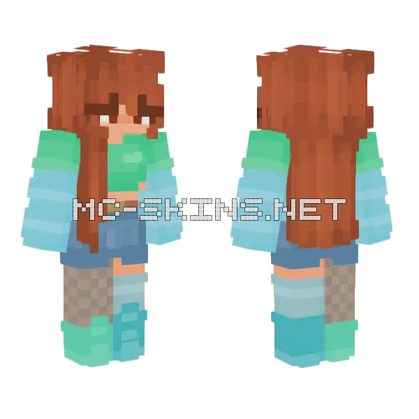 I D K RCE Minecraft skin, front and back