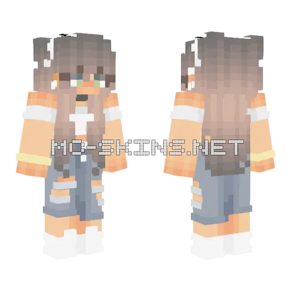 I Didn't Invite You Minecraft skin, front and back