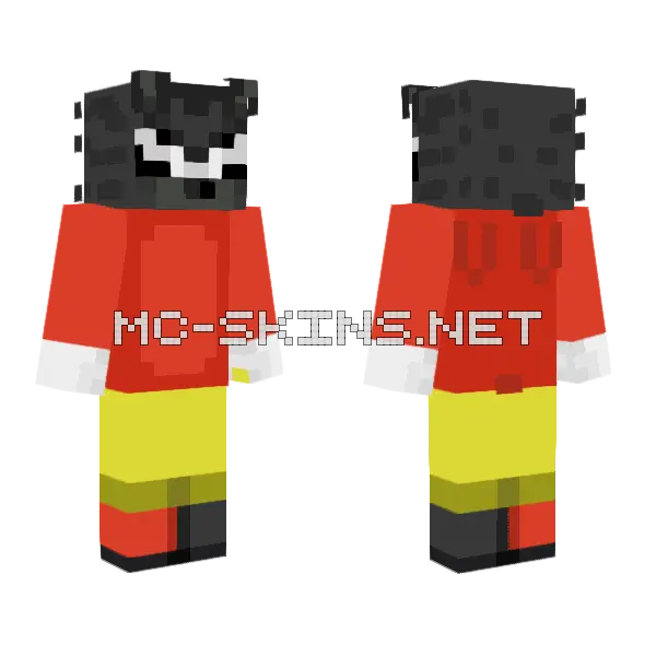 I Don't Talk About The Past Minecraft skin, front and back