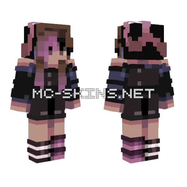 I Dunno Minecraft skin, front and back