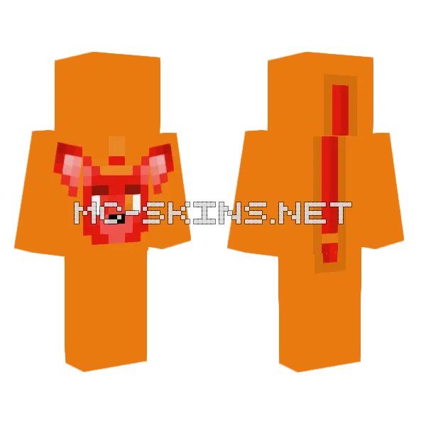 I Have Announcements Minecraft skin, front and back
