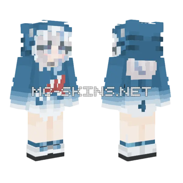 I Know You Minecraft skin, front and back