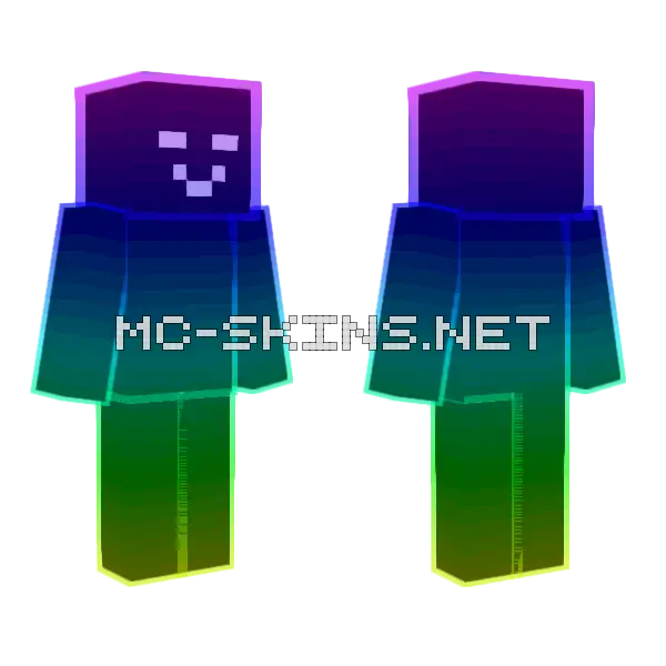 I Learned Transparent Skins Minecraft skin, front and back