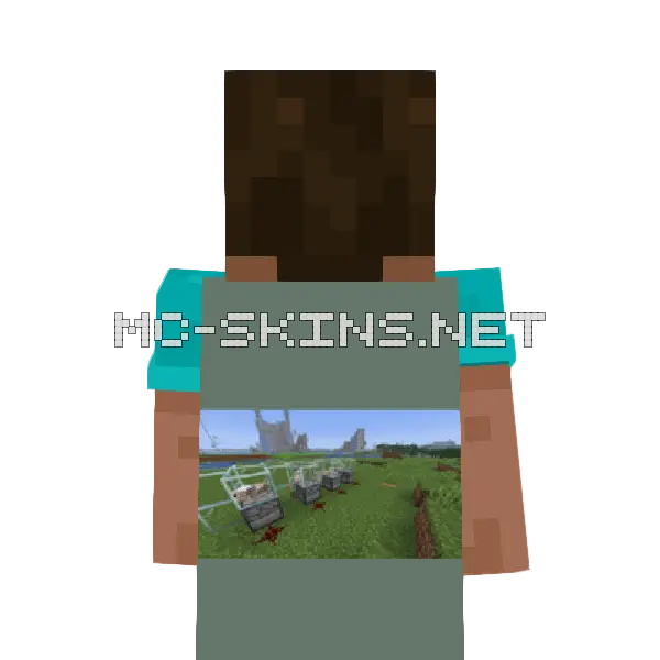 I made a sheep farm cape, outside and lining