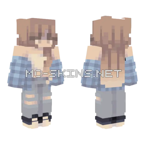 I Need A Hug Minecraft skin, front and back