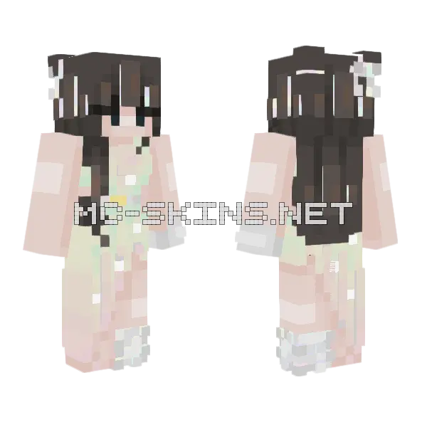 I See The Parties And The Diamonds Minecraft skin, front and back