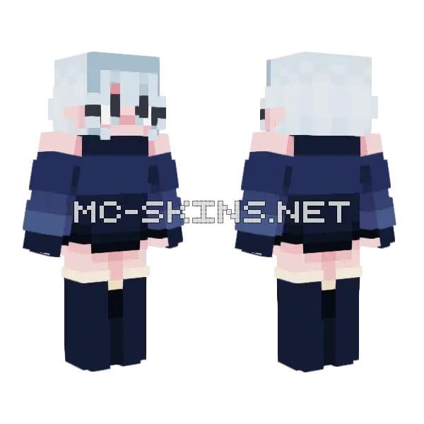 I Shine Only With The Light You Gave Me Minecraft skin, front and back