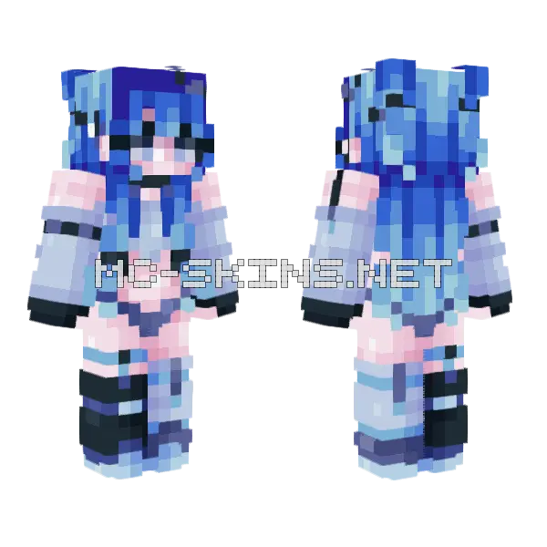 I Swear I'm Real RCE Minecraft skin, front and back