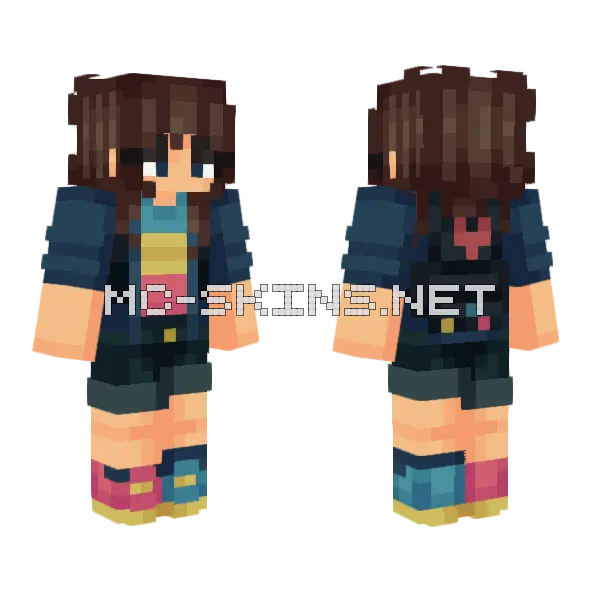 I Think I'm Falling Apart Minecraft skin, front and back