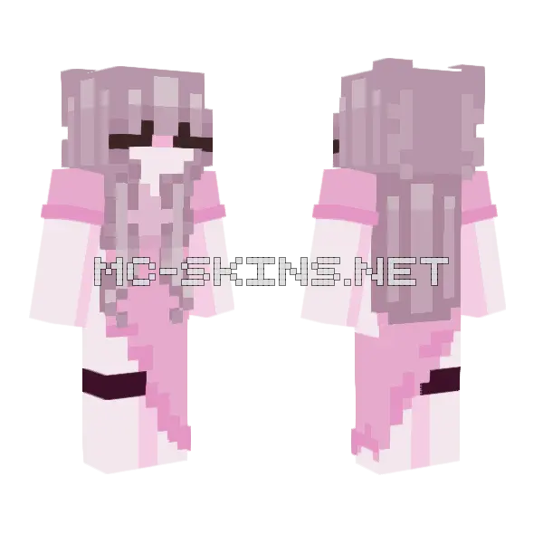 I Tried A Dress Minecraft skin, front and back