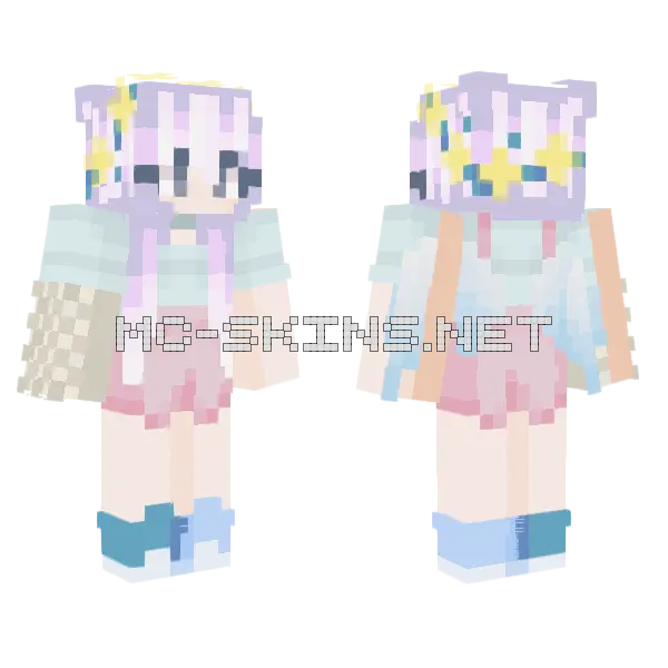 I Was Born To Fly Minecraft skin, front and back