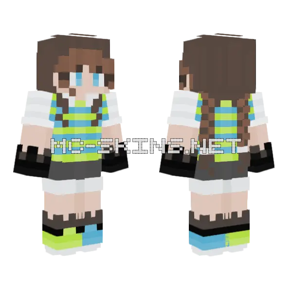I Win Rce Minecraft skin, front and back