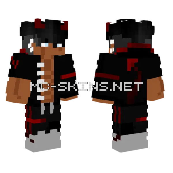 I Wouldn't Do That If I Were You Minecraft skin, front and back
