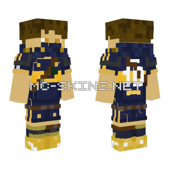 Iakir Pvp Minecraft skin, front and back